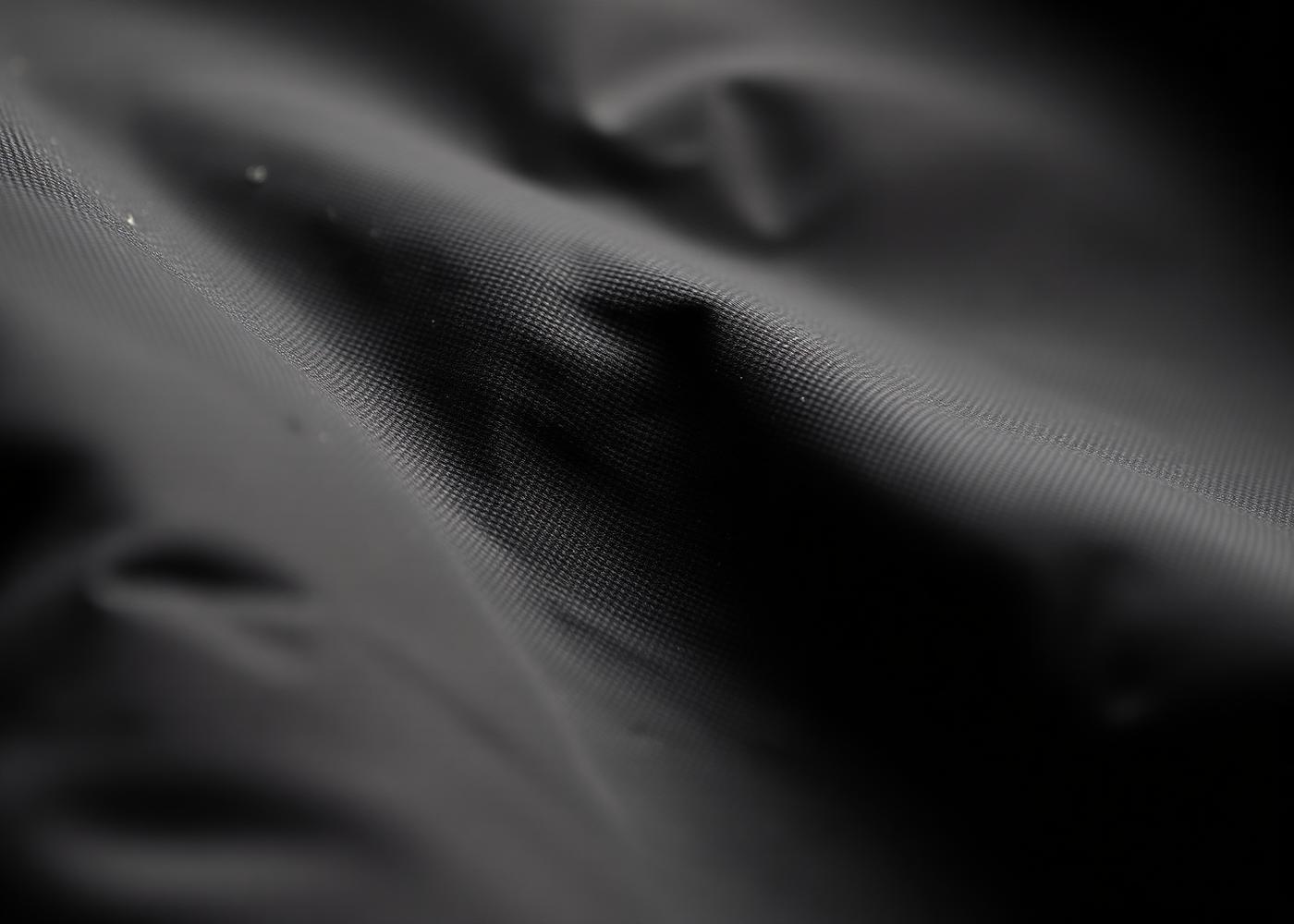 Macro detail of raised print texture on heavyweight cotton